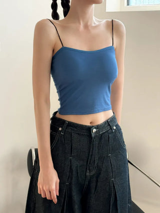 Blue Waterbomb Summer Swag Festival Sleeveless Bralette, Sleeveless Bralette, Blue Sleeveless Top Collection