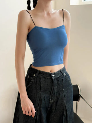 Blue Waterbomb Summer Swag Festival Sleeveless Bralette, Sleeveless Bralette, Blue Sleeveless Top Collection