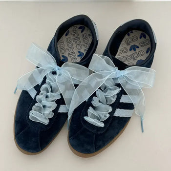 Organza Chiffon See-through Shoe Laces