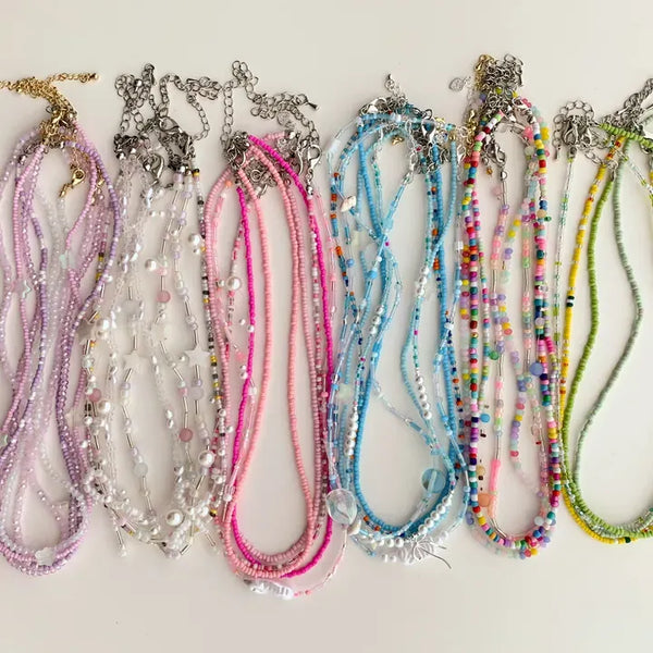 Early Summer Beaded Choker Necklace 18 Types