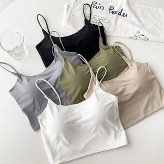 Cool Summer Wireless Tube Tops, Swimwear Innerwear, Sleeveless Cup Tops, Bralettes