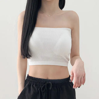 Cool Summer Wireless Tube Tops, Swimwear Innerwear, Sleeveless Cup Tops, Bralettes