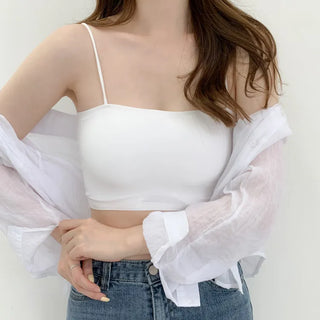 Cool Summer Wireless Tube Tops, Swimwear Innerwear, Sleeveless Cup Tops, Bralettes