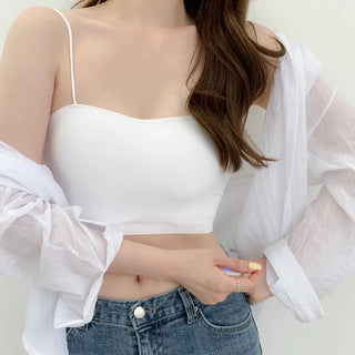 Cool Summer Wireless Tube Tops, Swimwear Innerwear, Sleeveless Cup Tops, Bralettes