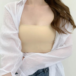 Cool Summer Wireless Tube Tops, Swimwear Innerwear, Sleeveless Cup Tops, Bralettes