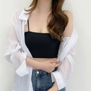 Cool Summer Wireless Tube Tops, Swimwear Innerwear, Sleeveless Cup Tops, Bralettes