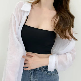 Cool Summer Wireless Tube Tops, Swimwear Innerwear, Sleeveless Cup Tops, Bralettes