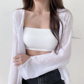 Cool Summer Wireless Tube Tops, Swimwear Innerwear, Sleeveless Cup Tops, Bralettes