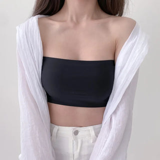 Cool Summer Wireless Tube Tops, Swimwear Innerwear, Sleeveless Cup Tops, Bralettes
