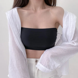 Cool Summer Wireless Tube Tops, Swimwear Innerwear, Sleeveless Cup Tops, Bralettes