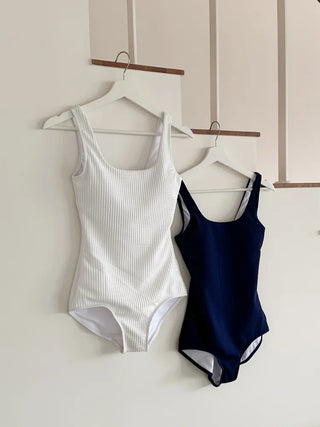 Embossed Button Cardigan Monokini Swimsuit