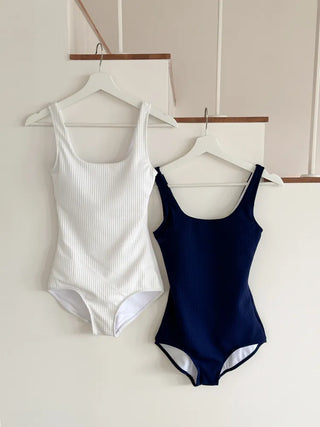 Embossed Button Cardigan Monokini Swimsuit