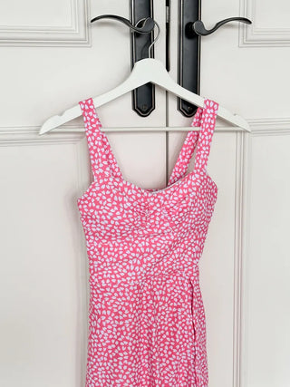 Pluck Pattern Hat Body-Covering One-Piece Swimsuit