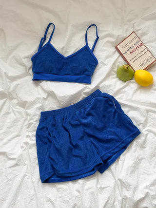 Soft Terry Towel Elastic Waist Wet Show Water Pants Bikini Swimsuit