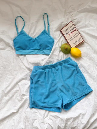 Soft Terry Towel Elastic Waist Wet Show Water Pants Bikini Swimsuit