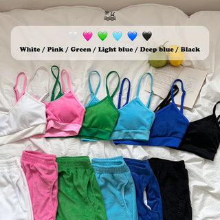 Soft Terry Towel Elastic Waist Wet Show Water Pants Bikini Swimsuit