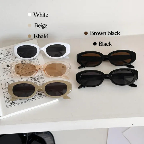 Heart Pixel UV400 UV Protection Oval Sunglasses