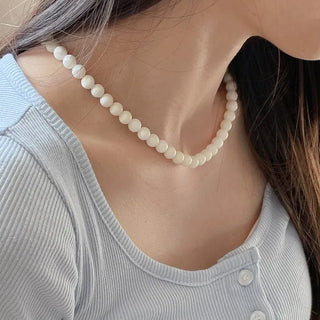 Pastel Round Gemstone Necklace Collection