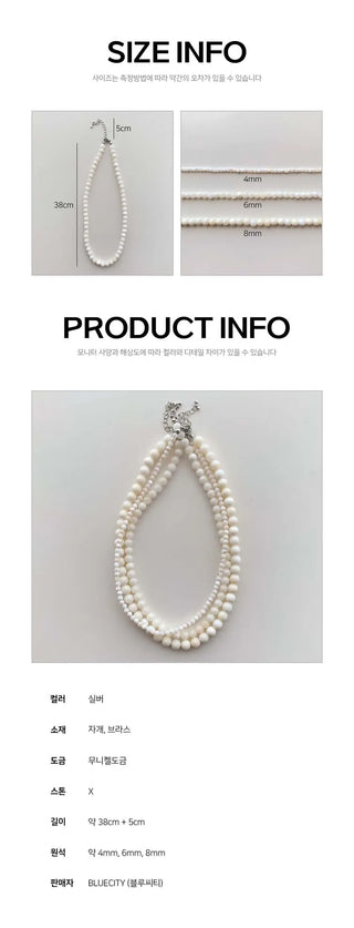 Pastel Round Gemstone Necklace Collection