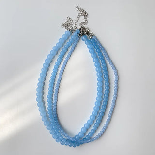 Pastel Round Gemstone Necklace Collection