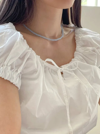 Pastel Round Gemstone Necklace Collection