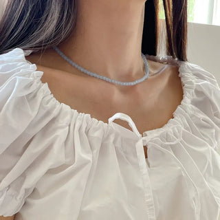 Pastel Round Gemstone Necklace Collection