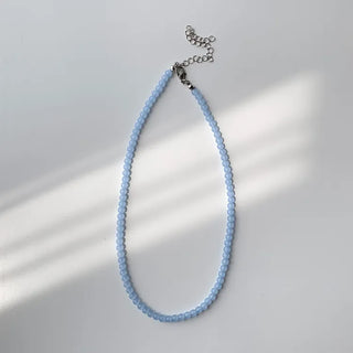 Pastel Round Gemstone Necklace Collection