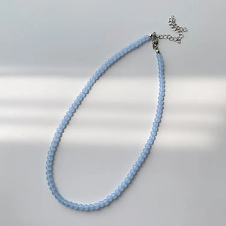 Pastel Round Gemstone Necklace Collection