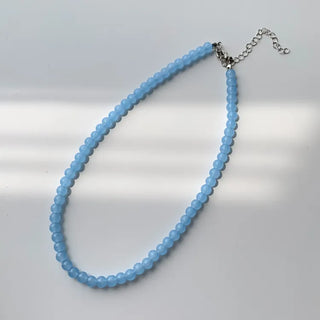 Pastel Round Gemstone Necklace Collection