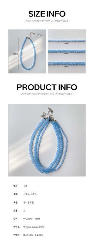 Pastel Round Gemstone Necklace Collection