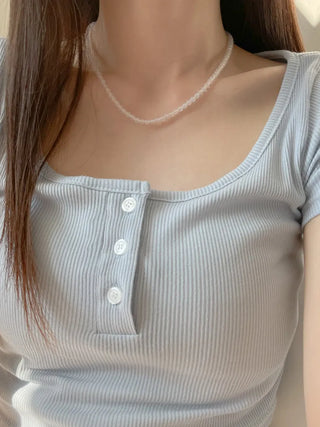 Pastel Round Gemstone Necklace Collection