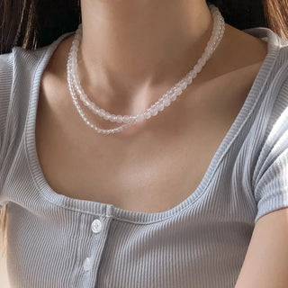 Pastel Round Gemstone Necklace Collection