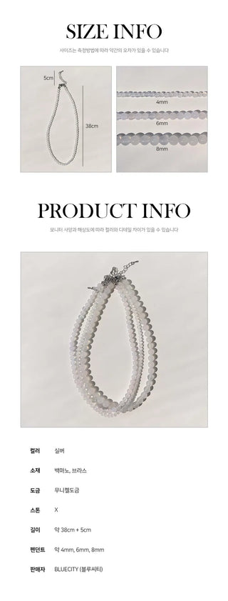 Pastel Round Gemstone Necklace Collection