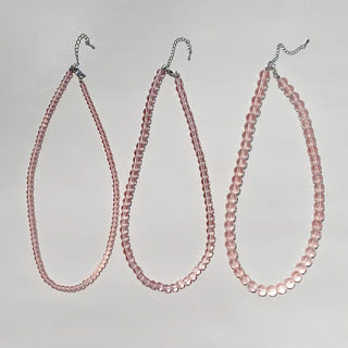 Pastel Round Gemstone Necklace Collection