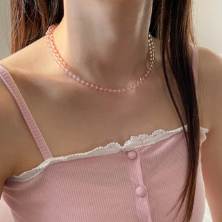 Pastel Round Gemstone Necklace Collection