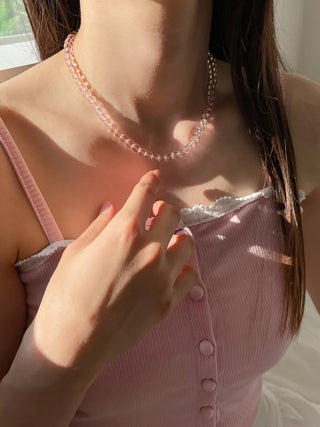 Pastel Round Gemstone Necklace Collection