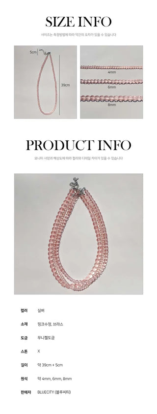 Pastel Round Gemstone Necklace Collection