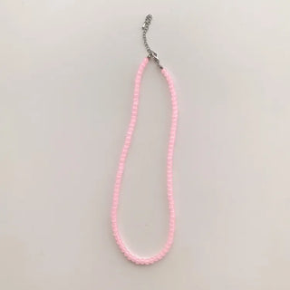 Pastel Round Gemstone Necklace Collection