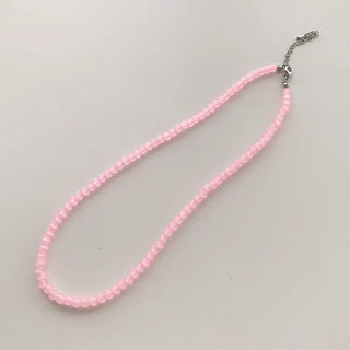 Pastel Round Gemstone Necklace Collection