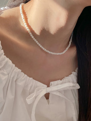 Pastel Round Gemstone Necklace Collection