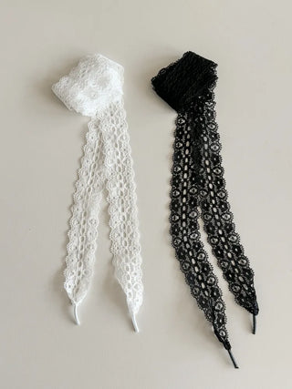 Pointed Lace Sneaker Laces See-through Shoe Decorating Straps