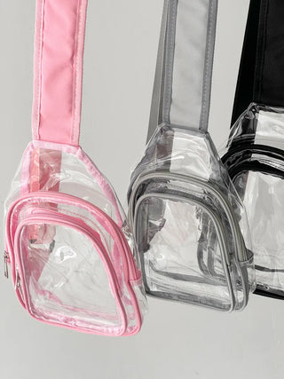 Kazumi Transparent Waterproof PVC Crossbody Bag