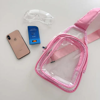 Kazumi Transparent Waterproof PVC Crossbody Bag