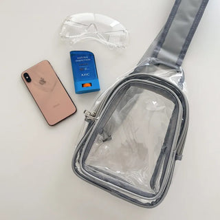 Kazumi Transparent Waterproof PVC Crossbody Bag