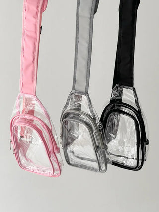 Kazumi Transparent Waterproof PVC Crossbody Bag