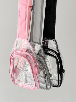 Kazumi Transparent Waterproof PVC Crossbody Bag