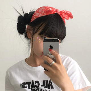 Face Beads Festival Glitter Heart Cubic Sticker