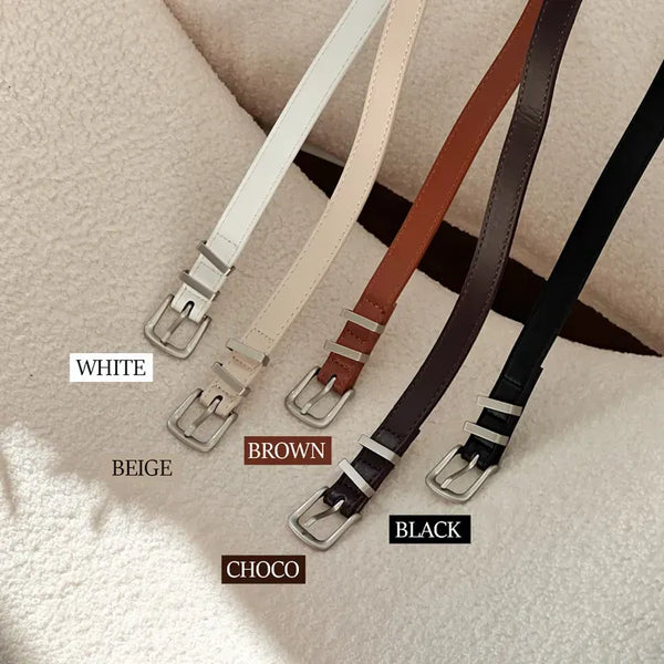 Silver Hills Two-Line Daily Leather Belt