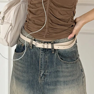 Silver Hills Two-Line Daily Leather Belt