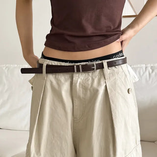 Silver Hills Two-Line Daily Leather Belt